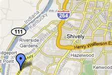 Louisville Location Map